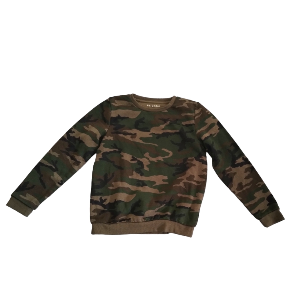 Primark Camouflage Long Sleeve Top Camo Sweatshirt 10-11yrs/146cm